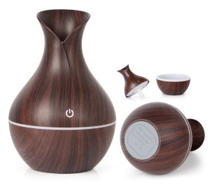 Nawilżacz powietrza - dyfuzor zapachowy do aromaterapii pojemność 200 ml LED kolor DARK WOOD