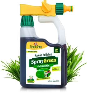 Nawóz do trawy, odżywka mineralna do nawożenia trawników ozdobnych, dywanowych i sportowych SPRAYGREEN ZIELONY DOM 950 ml