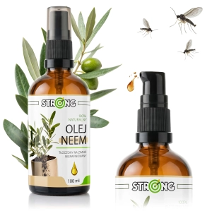 OLEJ NEEM do roślin 100 ml – naturalny olej do ogrodu z nasion miodly indyjskiej STRONG
