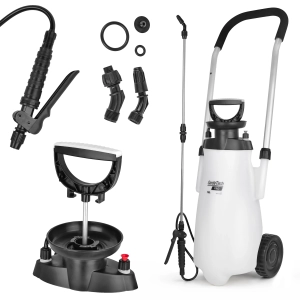 Ciśnieniowy opryskiwacz ogrodowy 12L na kołach GardeTech PRO do ogrodu