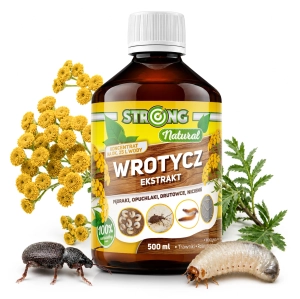 Wrotycz na pędraki, opuchlaki i drutowce, naturalny i skuteczny środek na pędraki STRONG NATURAL WROTYCZ EKSTRAKT 500 ml