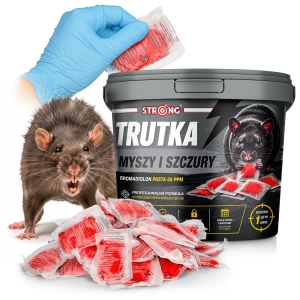 Trutka na myszy i szczury STRONG BROMADIOLON PASTA silnie trująca 3 kg 