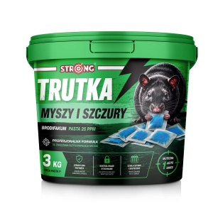 3 kg Trutka na myszy i szczury mocna niebieska pasta brodifakum STRONG