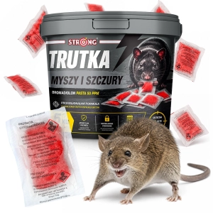 Trutka na myszy i szczury STRONG BROMADIOLON PASTA silnie trująca 5 kg 