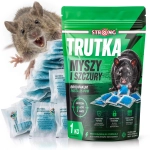 Trutka na myszy i szczury STRONG 1 kg - niebieska pasta BRODIFAKUM 25 PPM silnie wabiąca