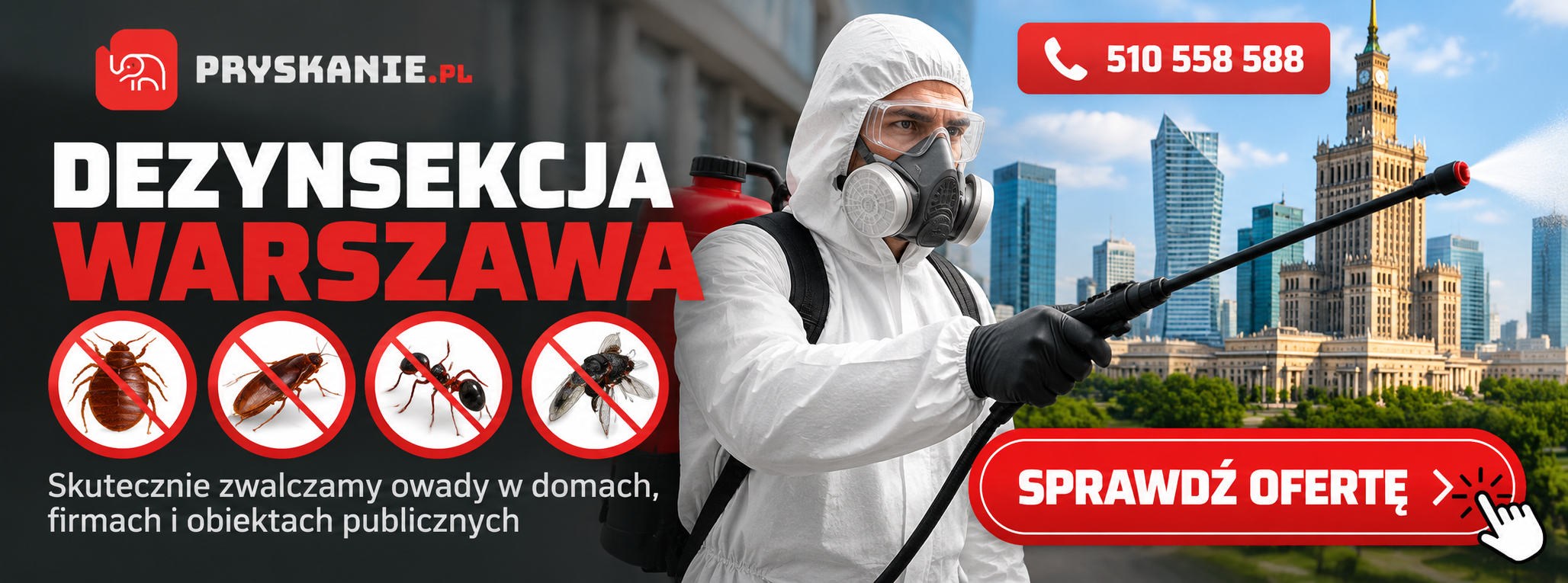 Dezynsekcja Warszawa – profesjonalne zwalczanie pluskiew, karaluchów i innych owadów