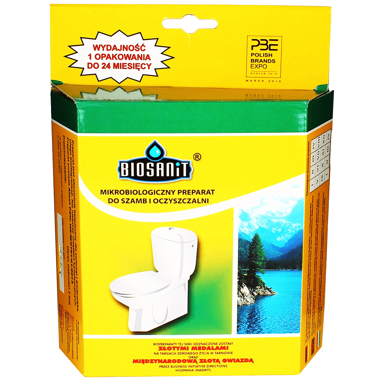 BIOSANIT preparat mikrobiologiczny do szamba i oczyszczalni biologicznych biodegradacja ścieków i redukcja zapachów.