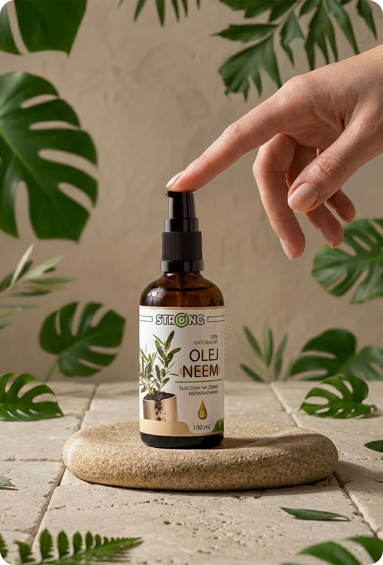 Olej neem 100 ml STRONG NATURAL – naturalny olej z miodli indyjskiej