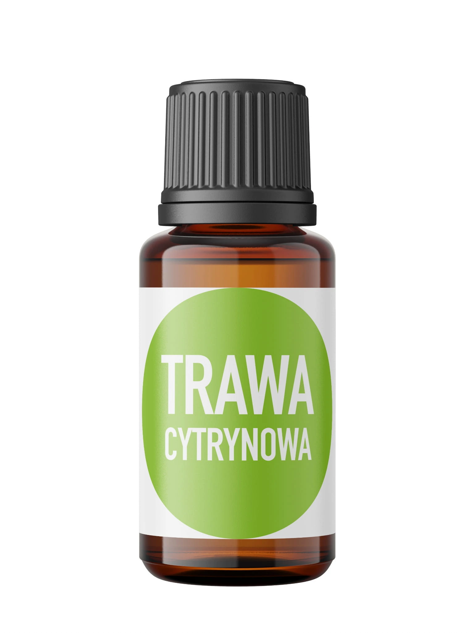 Olejek eteryczny Oilo z trawy cytrynowej, butelka 5 ml z zieloną etykietą i białym napisem.