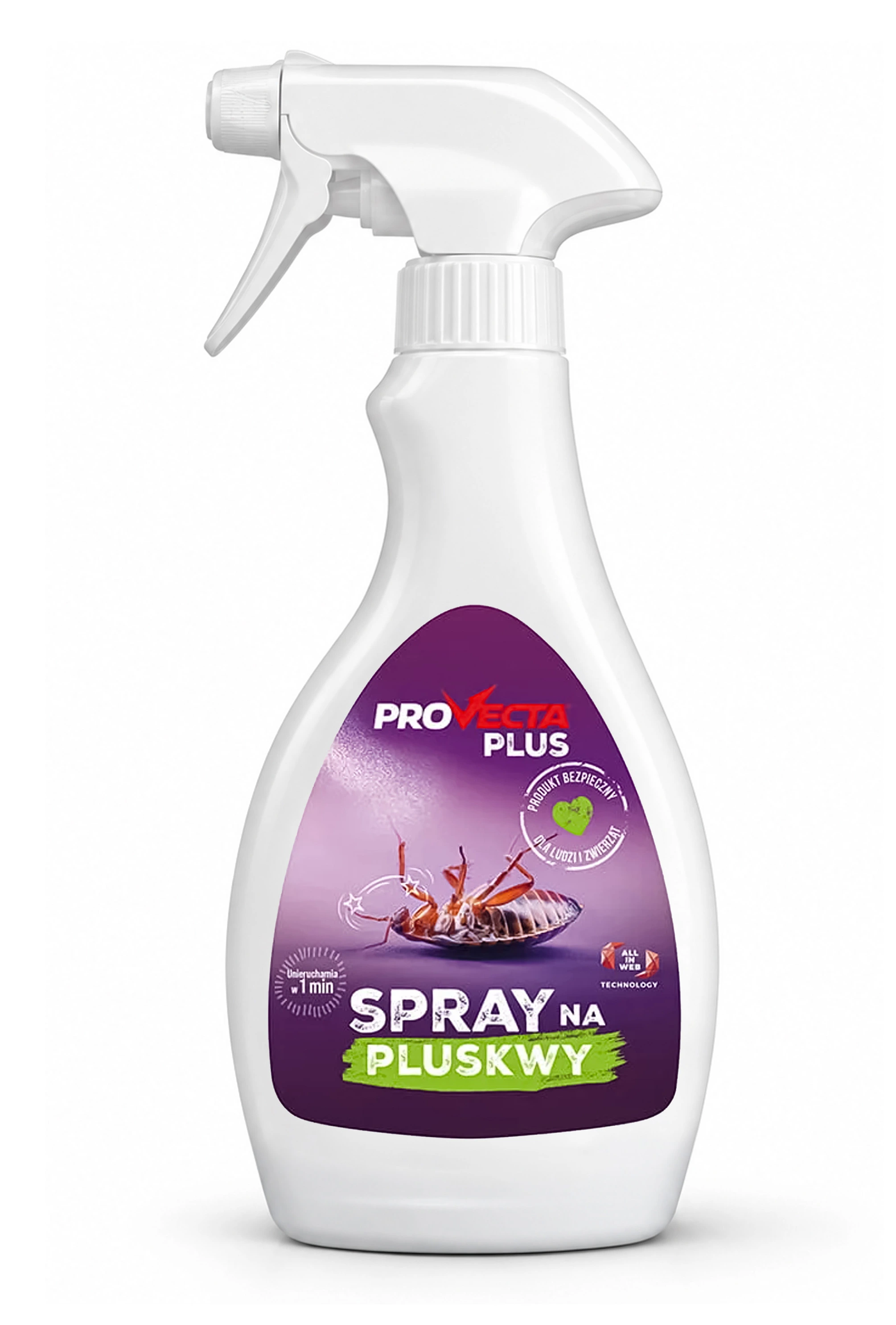 Provecta® HIT 450 ml - spray na pluskwy, unieruchamia owady w 1 minutę