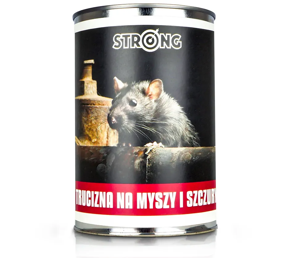 STRONG trutka na myszy i szczury – preparat gryzoniobójczy w metalowej puszce